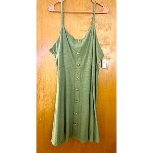 Button down fit and fore midi dress